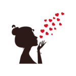 vignette femme bisous