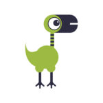 vignette oiseau vert