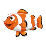 vignette poisson clown