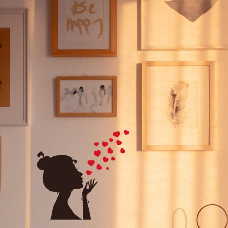 vignette femme bisous