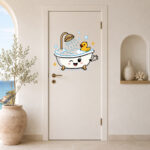 Sticker Baignoire Souriante Kawaii2