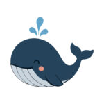 Sticker Baleine Cartoon2