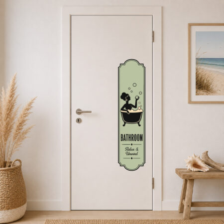 Sticker Bathroom Art Déco Rétro2