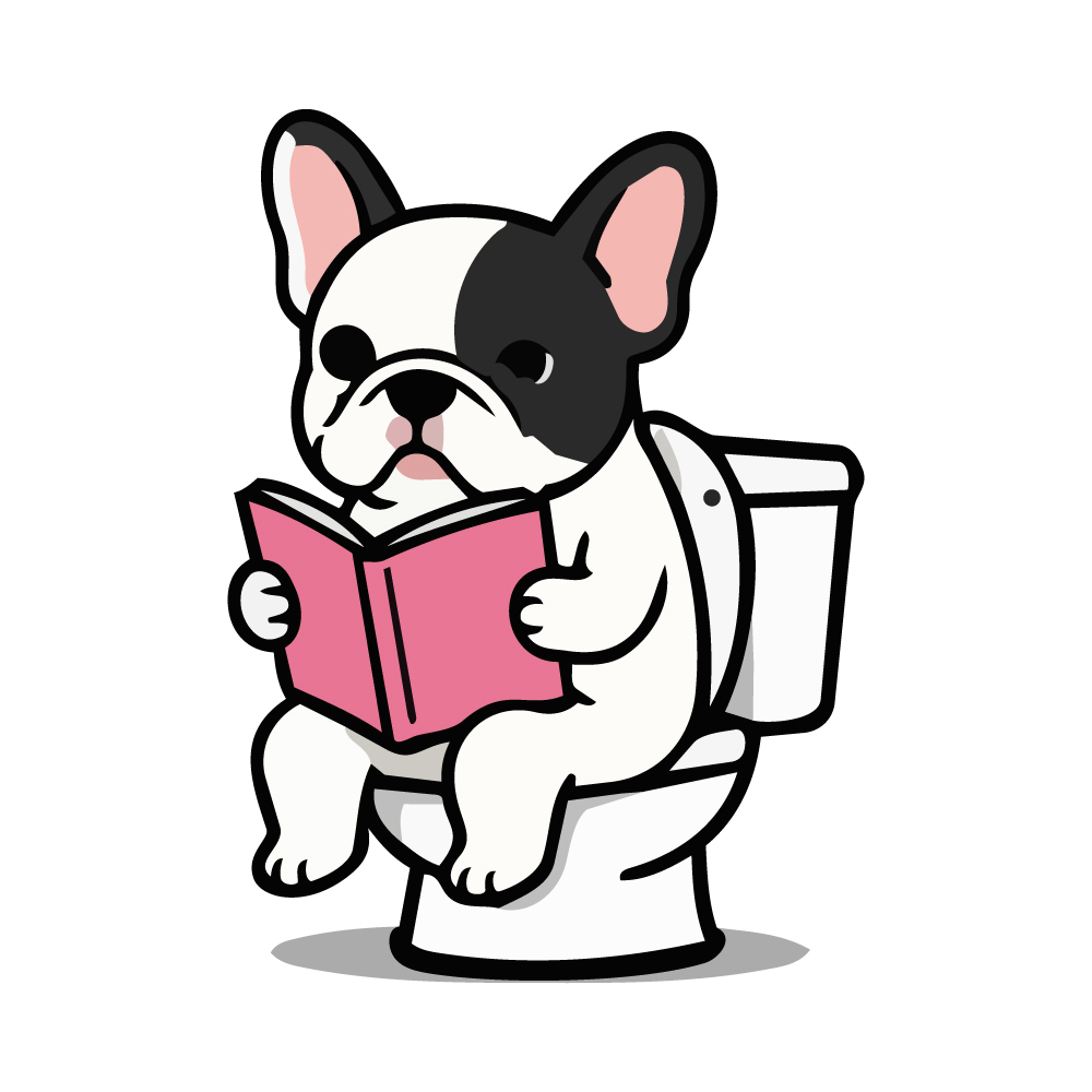 Sticker Bouledogue Cartoon Sticker Bouledogue Cartoon