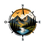 Sticker Boussole Montagne Van Life