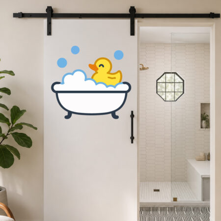 Sticker Canard de Bain Kawaii2