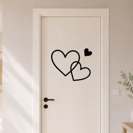 Sticker Coeurs Entrelacées