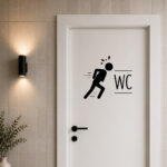 Sticker Courir aux Toilettes