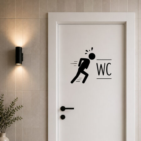 Sticker Courir aux Toilettes