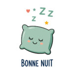 Sticker Coussin Bonne Nuit