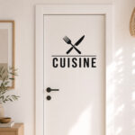 Sticker Cuisine Fourchette et Couteau