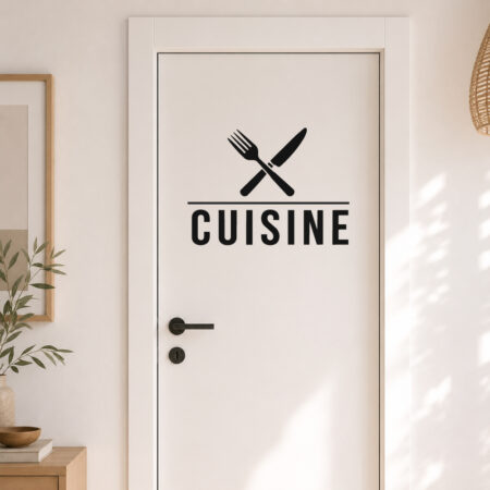 Sticker Cuisine Fourchette et Couteau