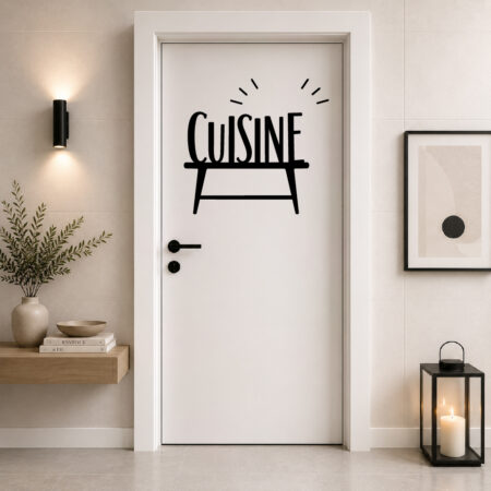 Sticker Cuisine Typographie Originale