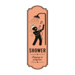 Sticker Douche Humoristique Vintage2
