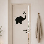 Sticker Éléphant Douche