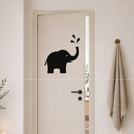 Sticker Éléphant Douche