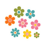 Sticker Floral Van