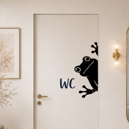 Sticker Grenouille Curieuse
