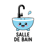 Sticker Lavabo Kawaii