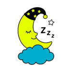 Sticker Lune sur un Nuage2