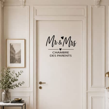 Sticker Mr & Mrs