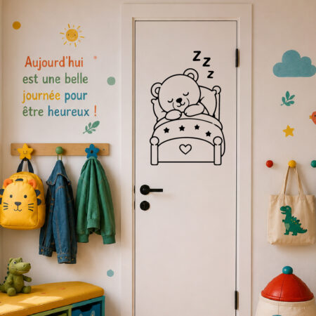 Sticker Petit Ours Dormeur