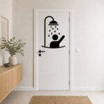 Sticker Pictogramme Douche