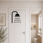 Sticker Pictogramme Douche Design
