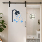 Sticker Pictogramme Douche Moderne2