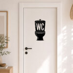 Sticker Pictogramme Toilettes