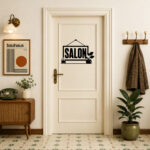 Sticker Plaque Salon