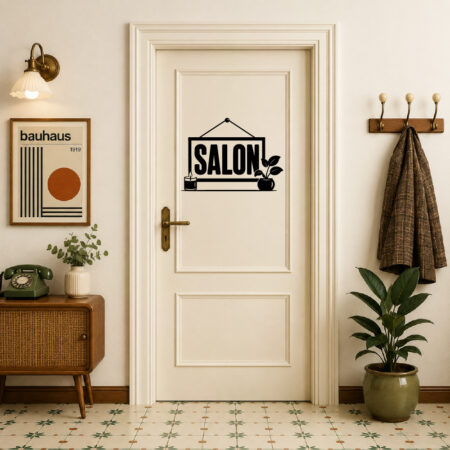 Sticker Plaque Salon