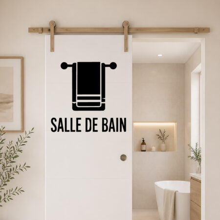 Sticker Porte Serviette Salle de Bain