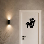 Sticker Relax aux Toilettes
