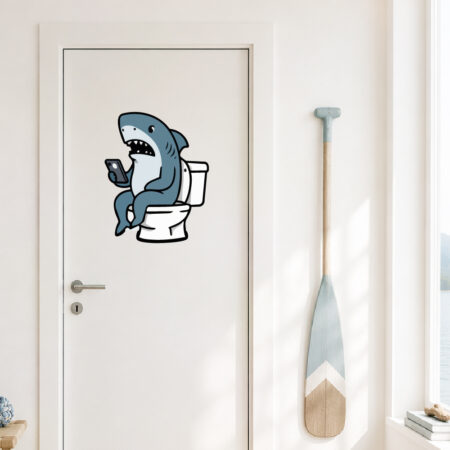 Sticker Requin Fun avec Smartphone2