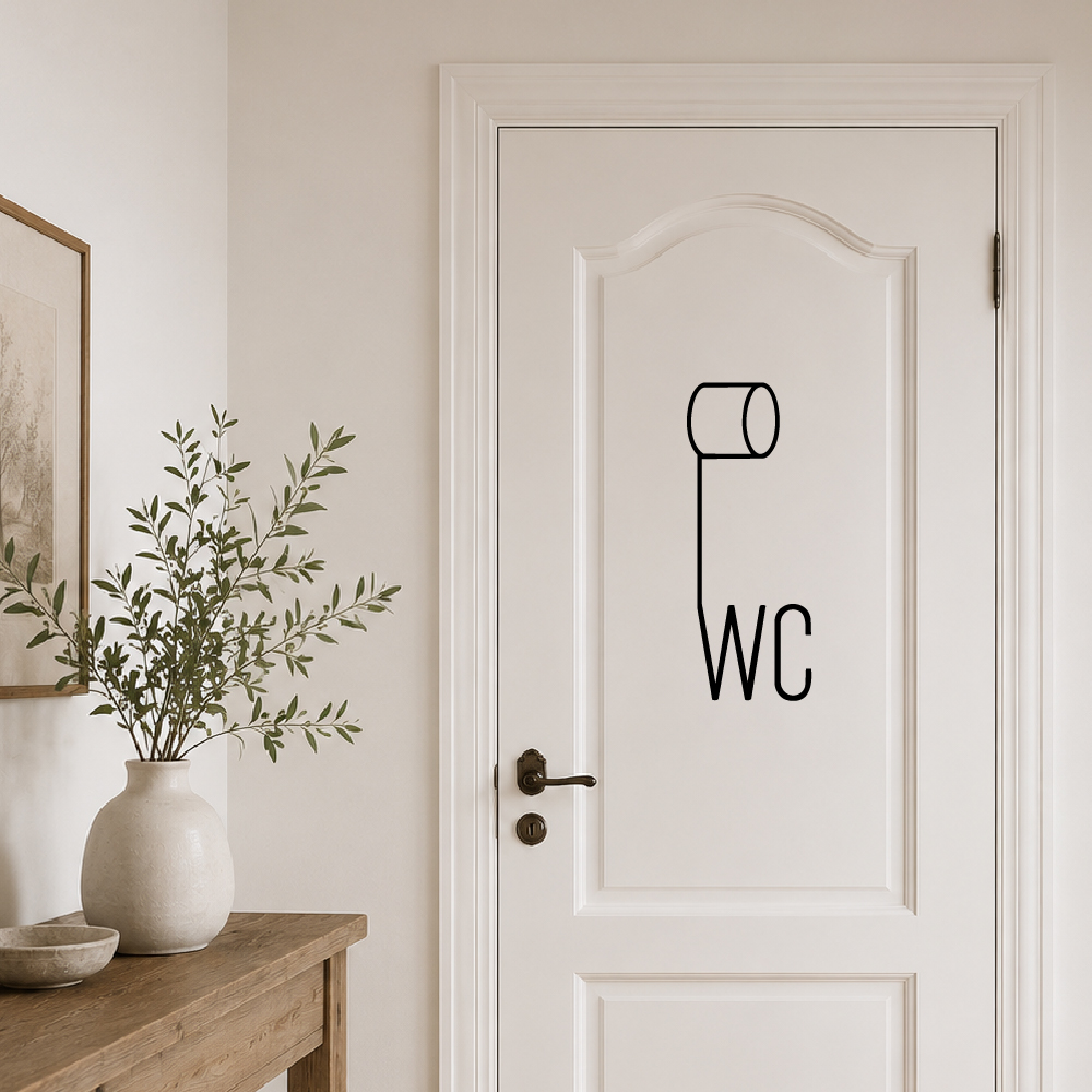 Sticker Rouleau Papier WC Sticker Rouleau Papier WC