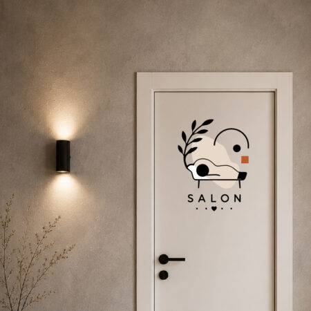 Sticker Salon Abstrait Minimaliste2