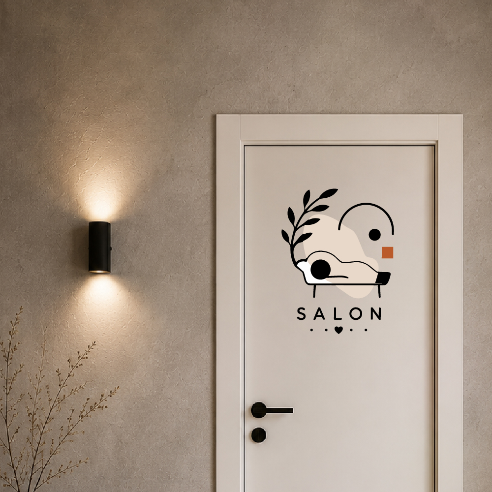 Sticker Salon Abstrait Minimaliste2 Sticker Salon Abstrait Minimaliste2