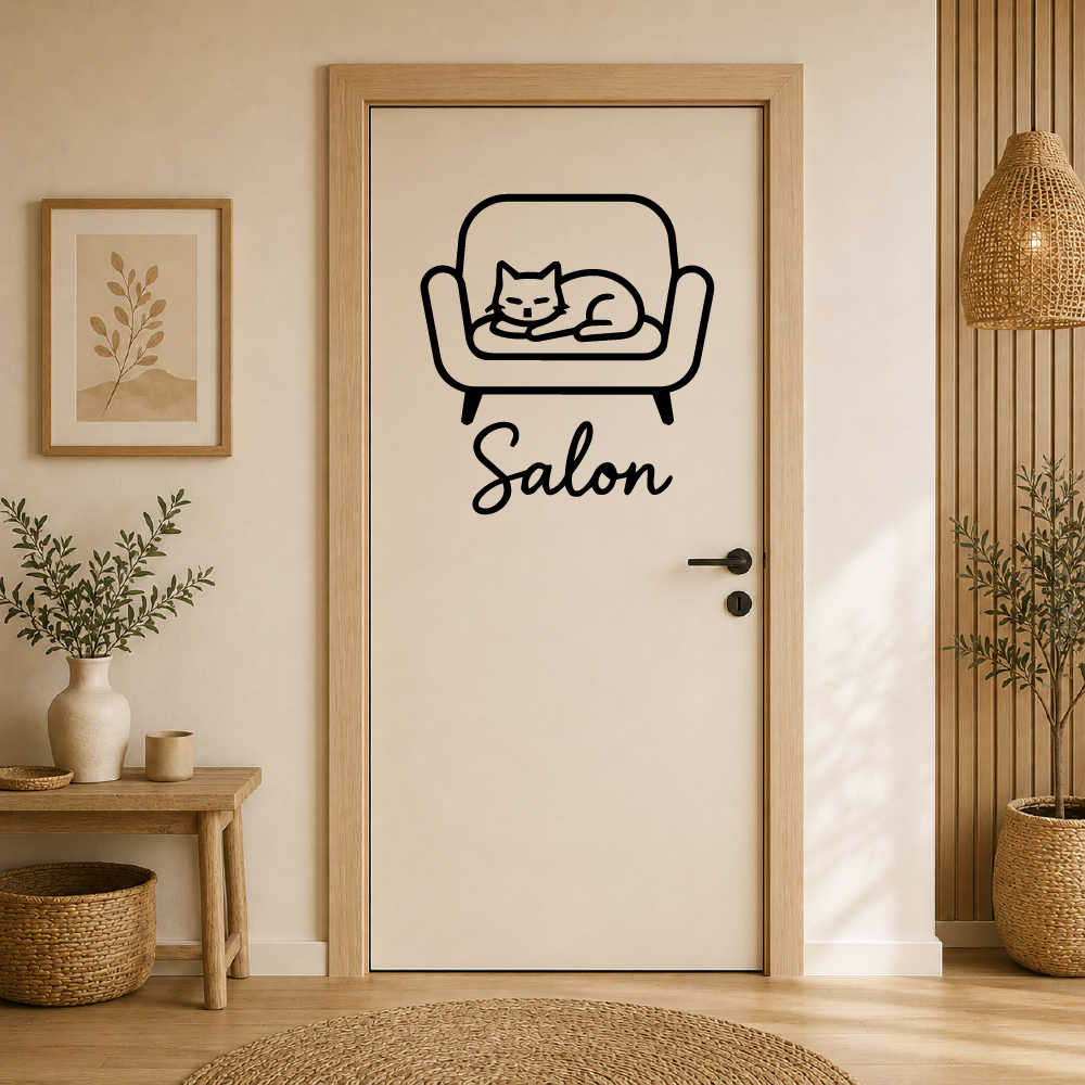 Sticker Salon Chat Cocooning Sticker Salon Chat Cocooning