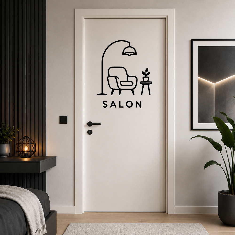 Sticker Salon Chic et Minimaliste Sticker Salon Chic et Minimaliste