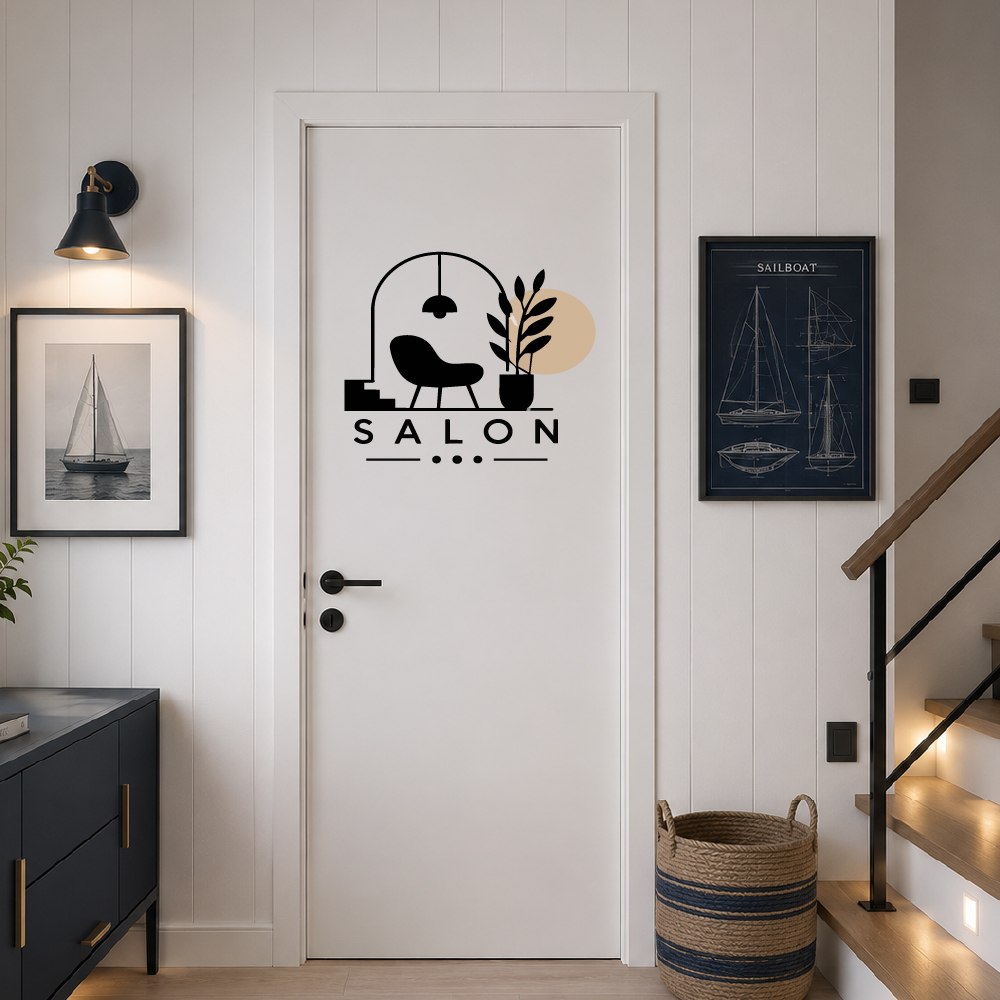 Sticker Salon Contemporain Chic2 Sticker Salon Contemporain Chic2