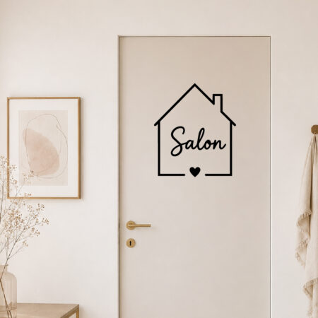 Sticker Salon Illustration Maison