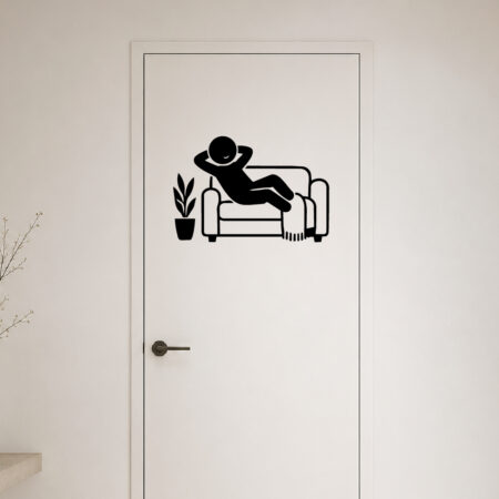 Sticker Salon Personnage Relax