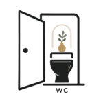 Sticker Signalétique Toilettes Chic2