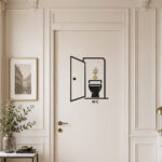 Sticker Signalétique Toilettes Chic2