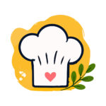 Sticker Toque de Cuisine avec Cœur2