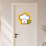 Sticker Toque de Cuisine avec Cœur2