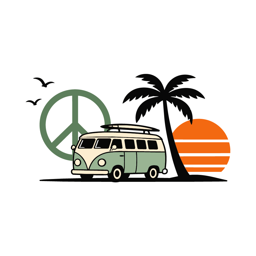 Sticker Combi Coucher de Soleil 2 Sticker Combi Coucher de Soleil