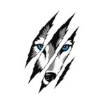 Sticker Griffures de Loup
